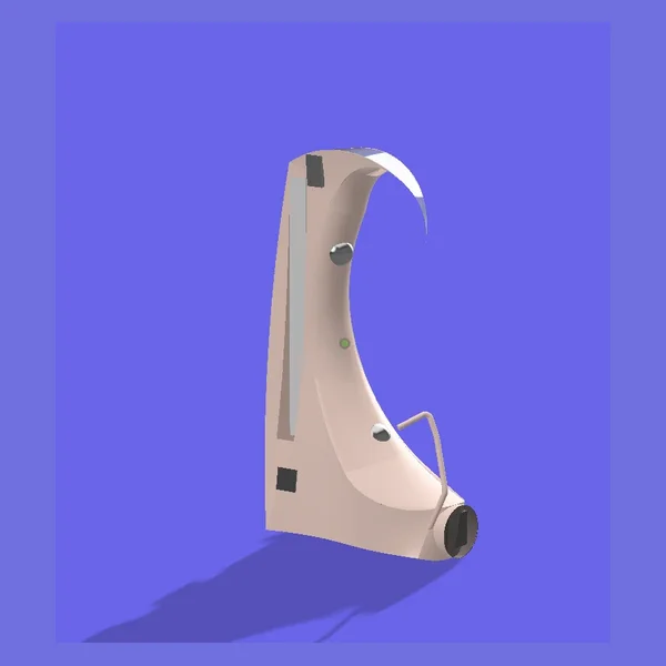 Core earpiece — side profile render