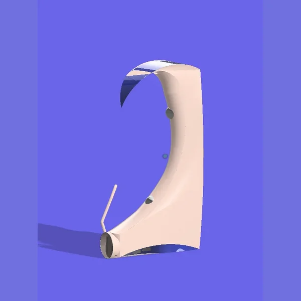 Core earpiece — rear contour render
